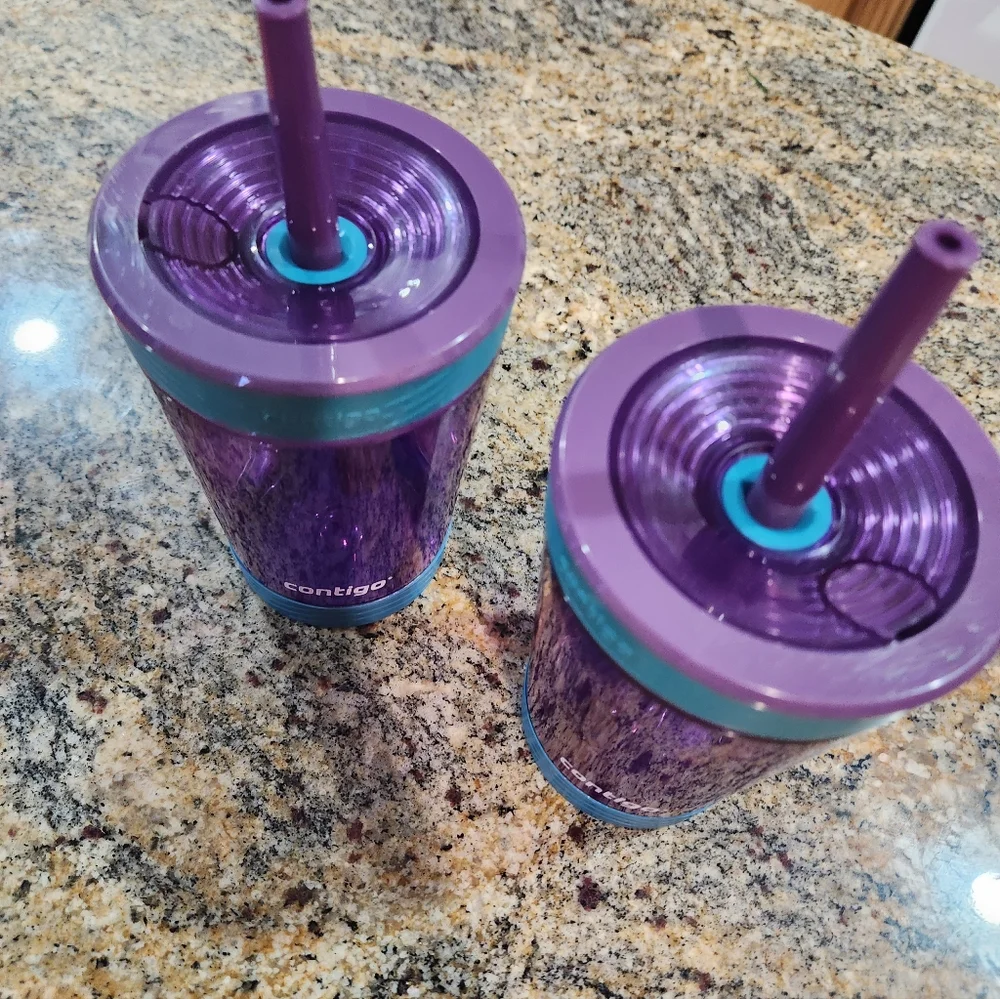 Contigo Vibrant Purple and Teal Tumblers